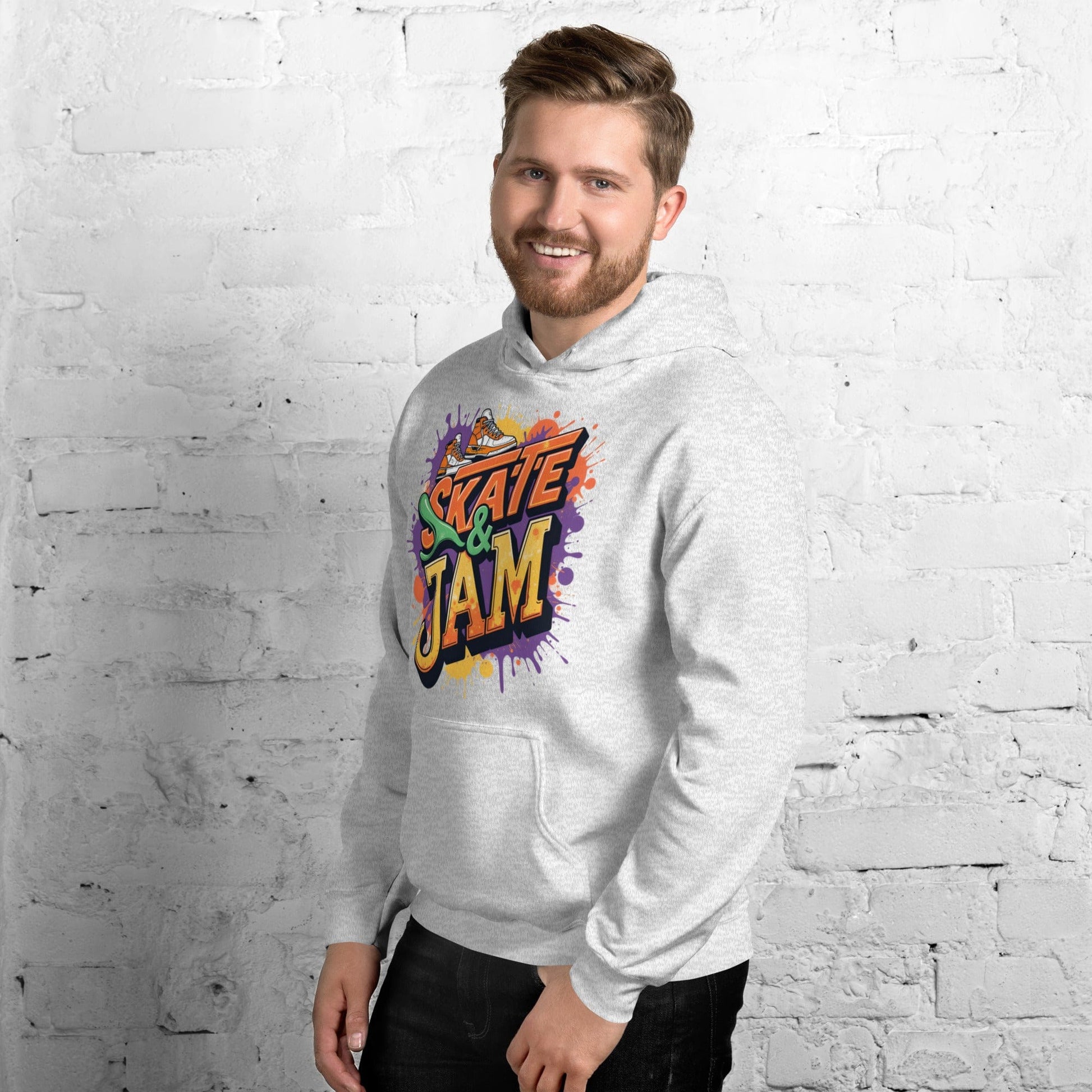 Skate & Jam Hoodie – Retro Streetwear Hoodie for Men & Women | ccanvas - Hoodies (Male & Female) | Ccanvas