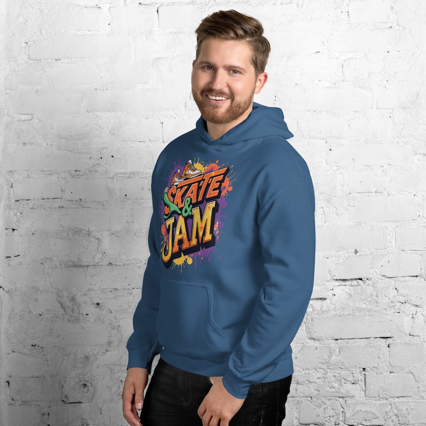 Skate & Jam Hoodie – Retro Streetwear Hoodie for Men & Women | ccanvas - Hoodies (Male & Female) | Ccanvas
