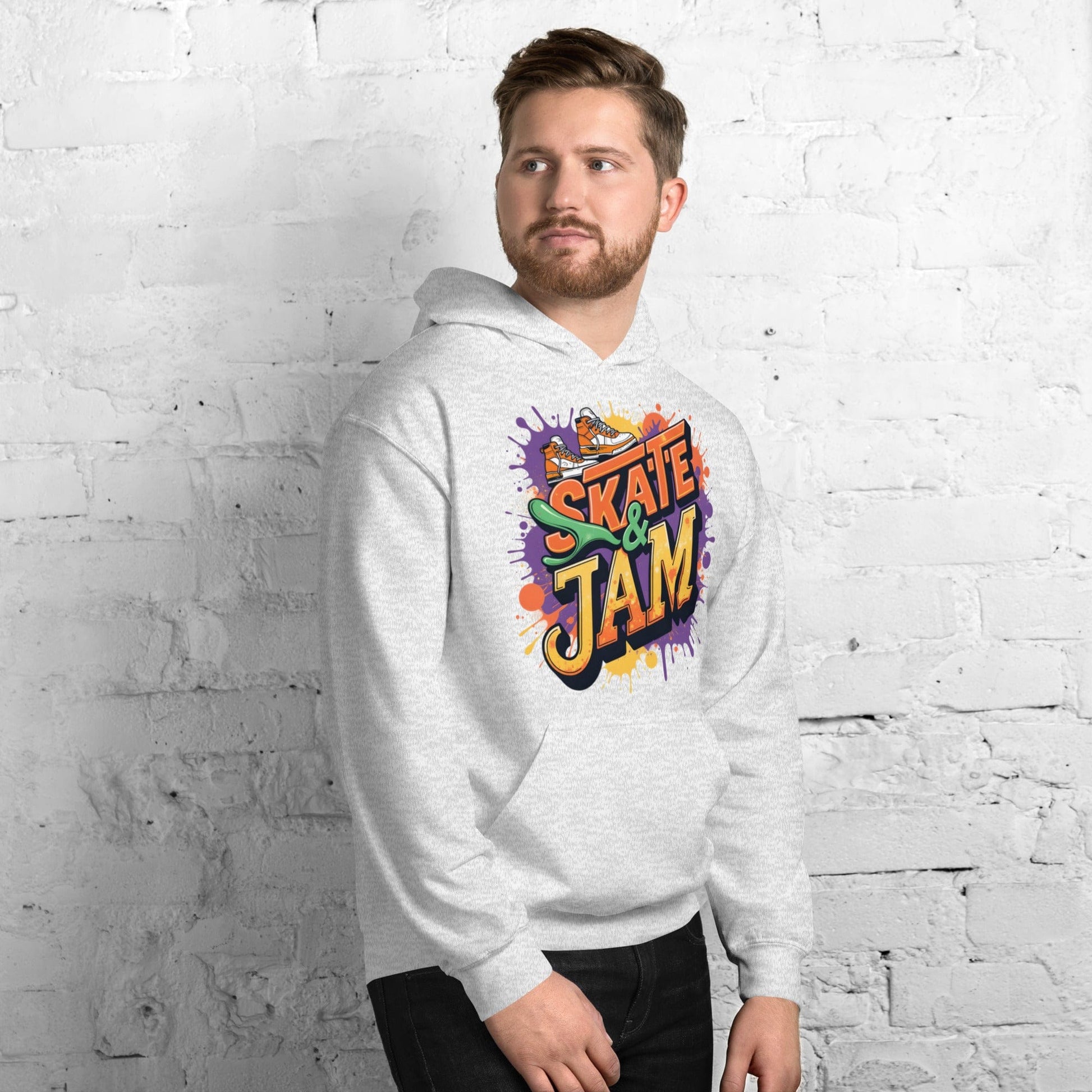 Skate & Jam Hoodie – Retro Streetwear Hoodie for Men & Women | ccanvas - Hoodies (Male & Female) | Ccanvas