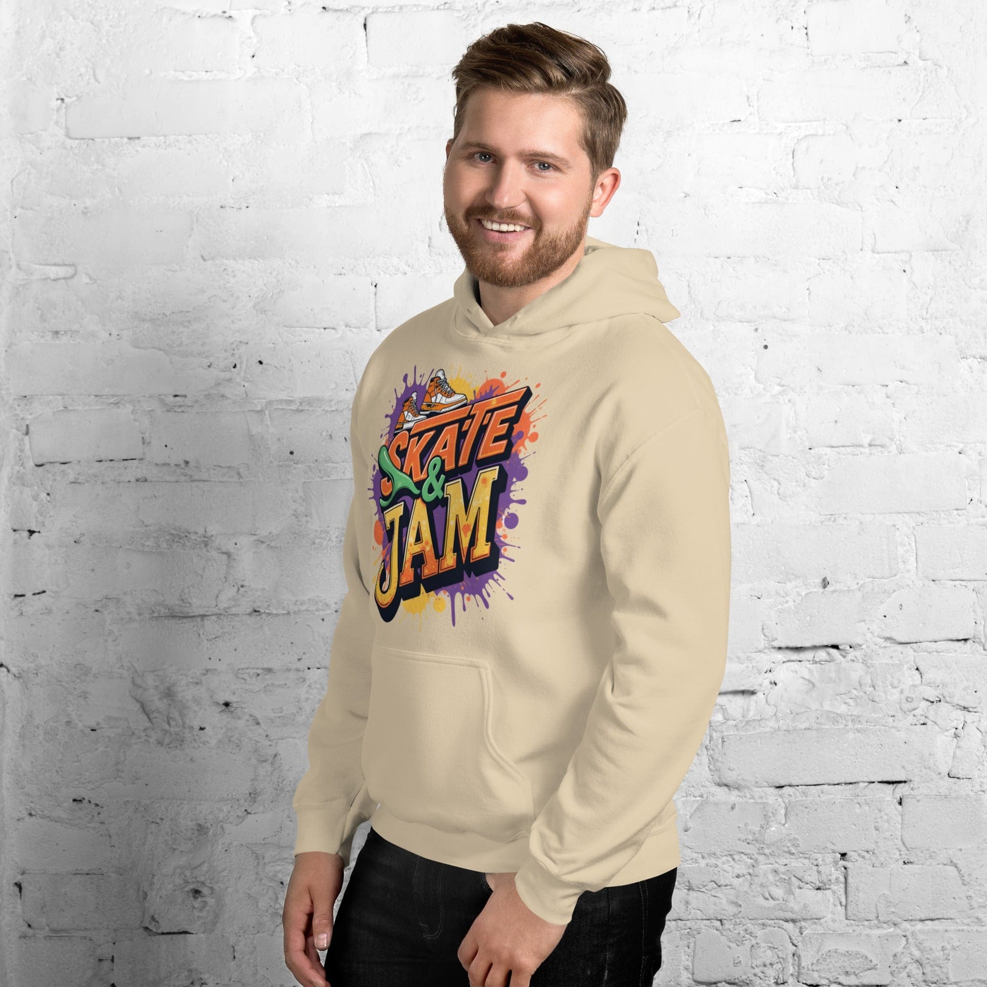 Skate & Jam Hoodie – Retro Streetwear Hoodie for Men & Women | ccanvas - Hoodies (Male & Female) | Ccanvas