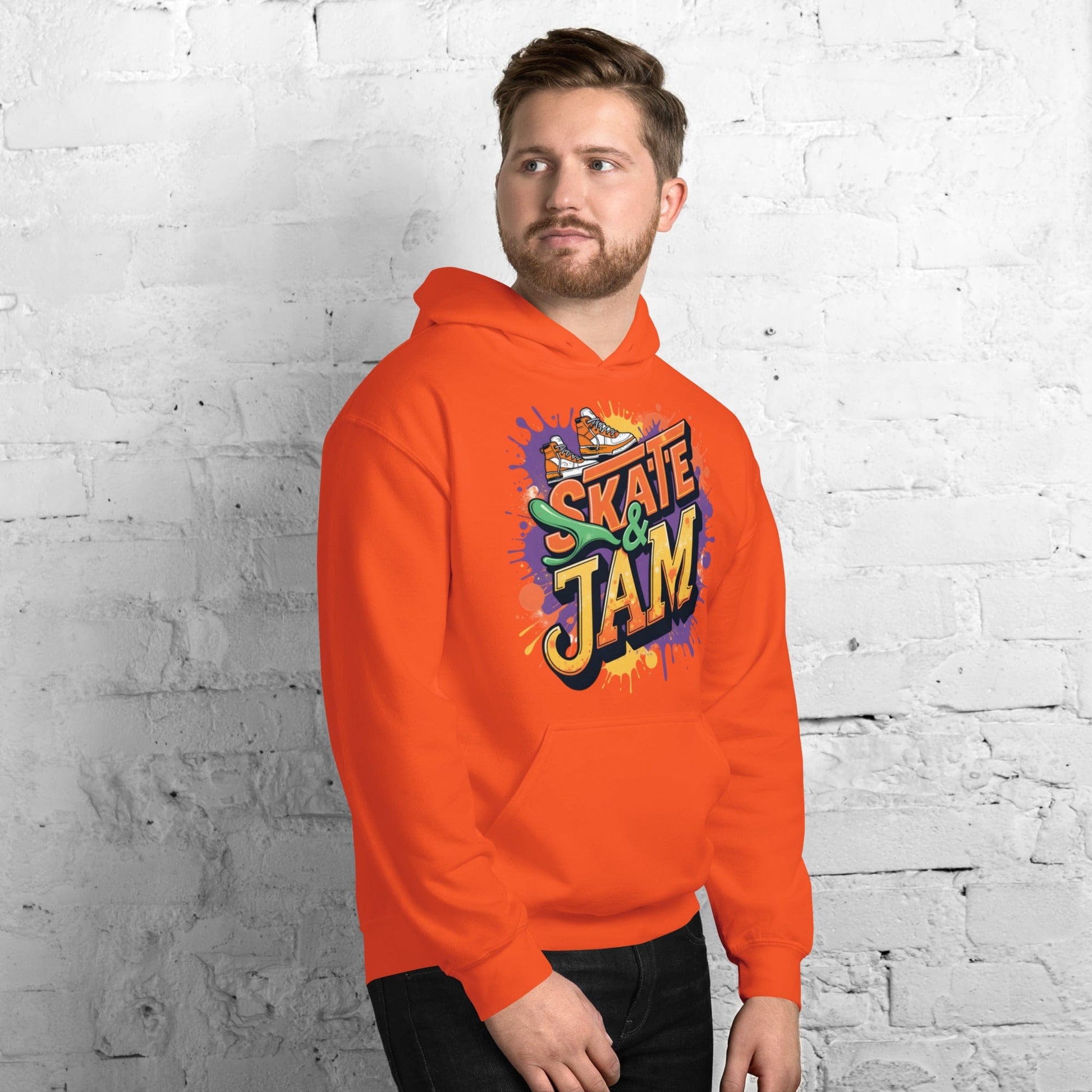 Skate & Jam Hoodie – Retro Streetwear Hoodie for Men & Women | ccanvas - Hoodies (Male & Female) | Ccanvas