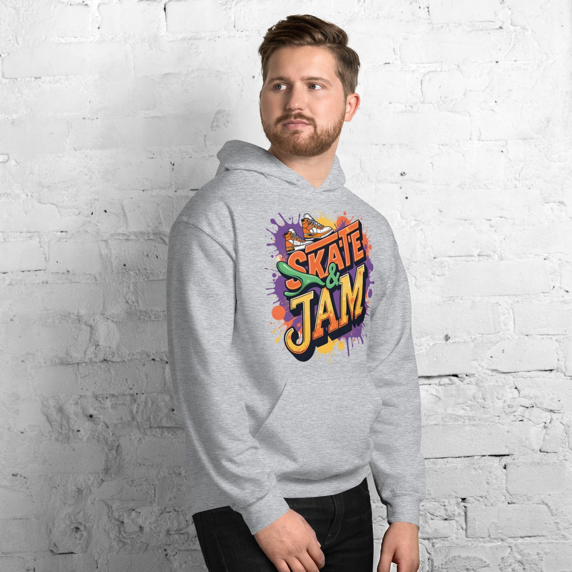 Skate & Jam Hoodie – Retro Streetwear Hoodie for Men & Women | ccanvas - Hoodies (Male & Female) | Ccanvas