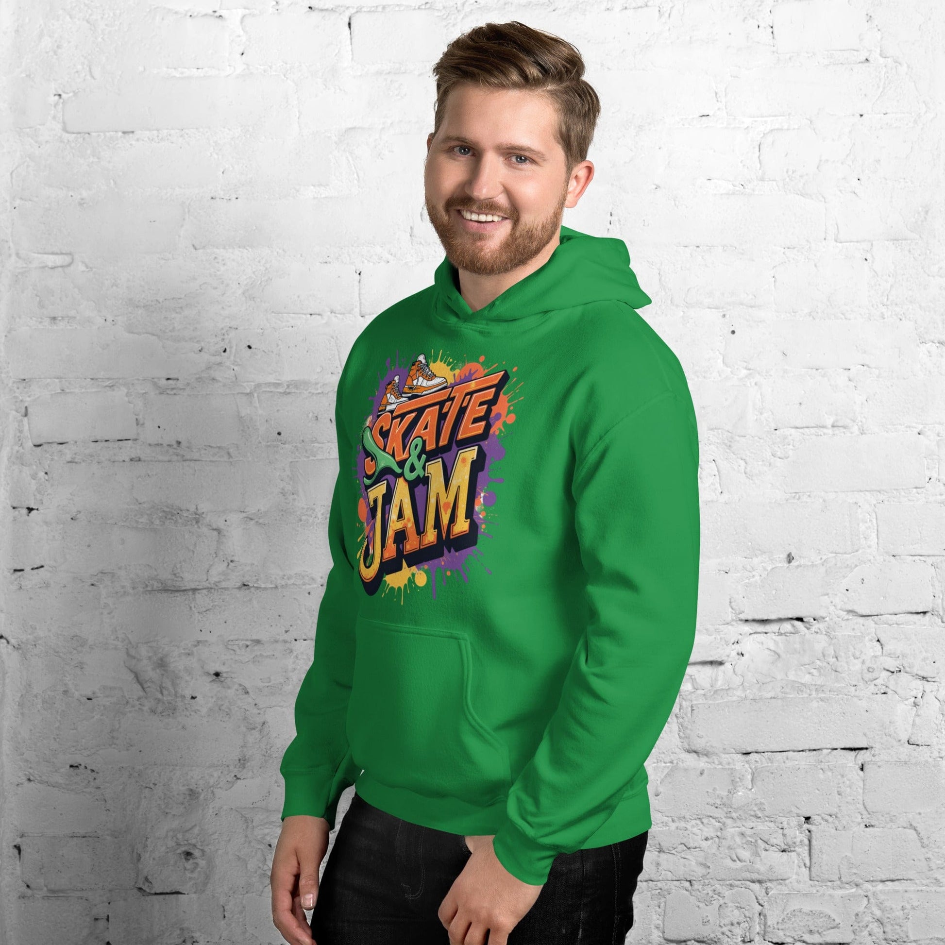 Skate & Jam Hoodie – Retro Streetwear Hoodie for Men & Women | ccanvas - Hoodies (Male & Female) | Ccanvas