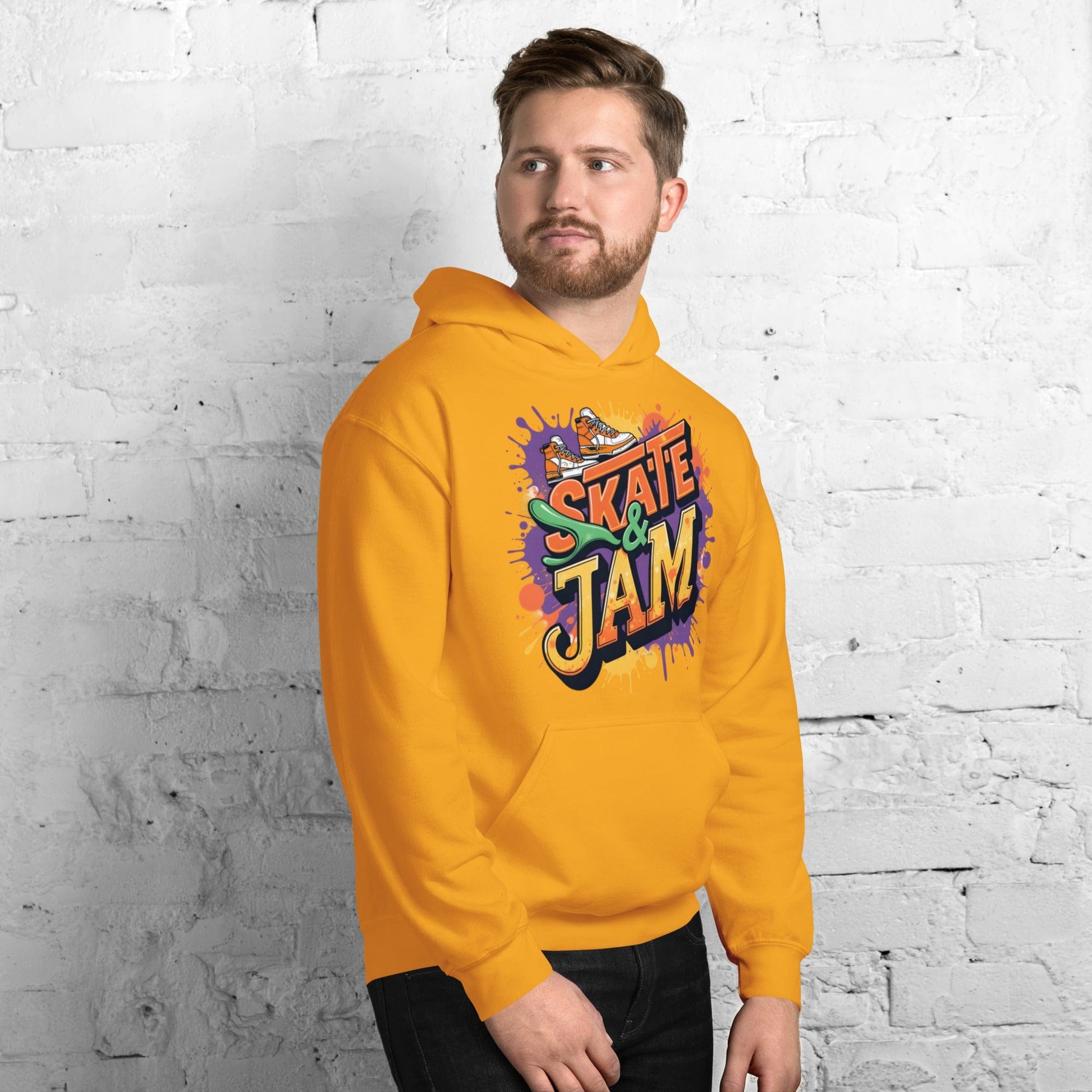 Skate & Jam Hoodie – Retro Streetwear Hoodie for Men & Women | ccanvas - Hoodies (Male & Female) | Ccanvas
