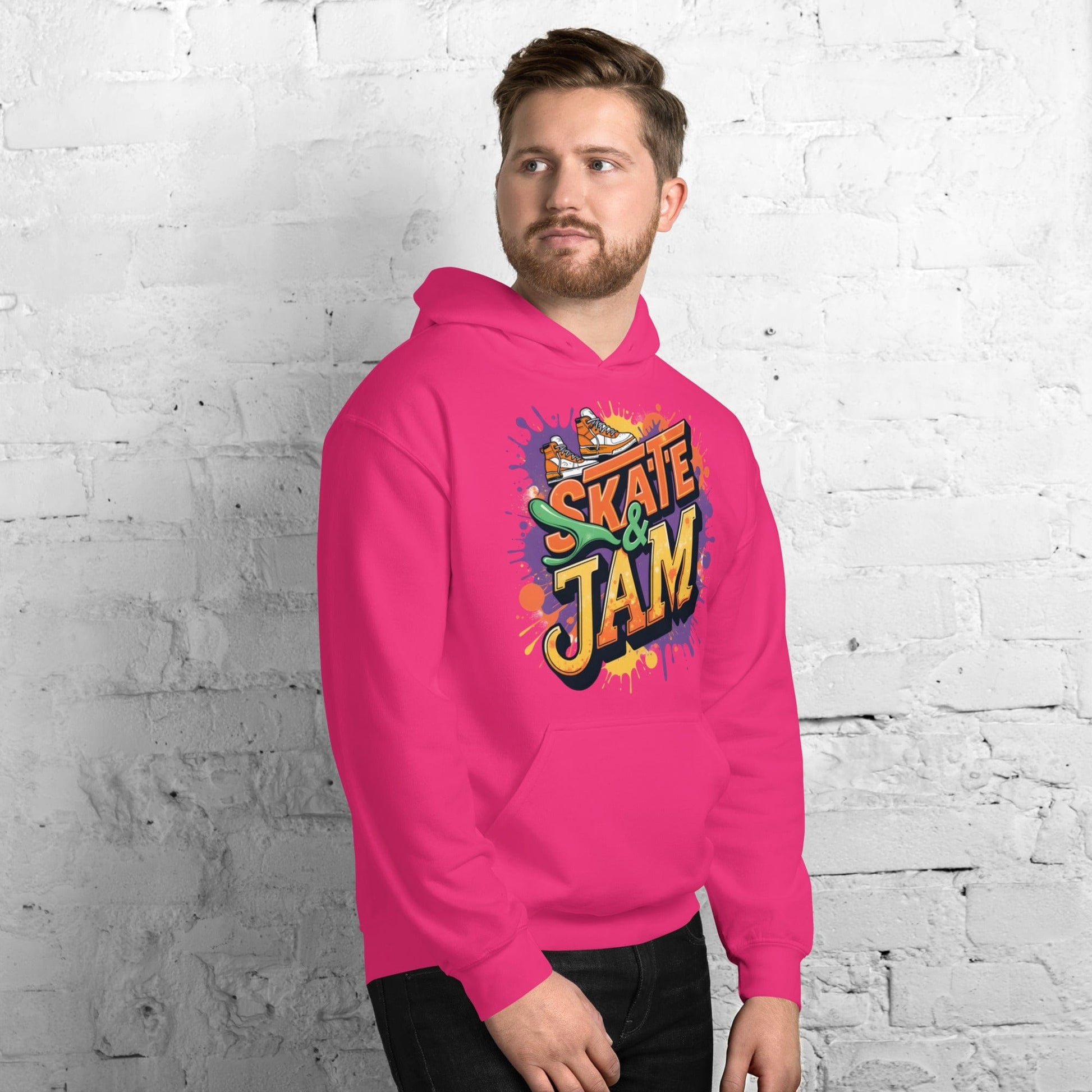 Skate & Jam Hoodie – Retro Streetwear Hoodie for Men & Women | ccanvas - Hoodies (Male & Female) | Ccanvas