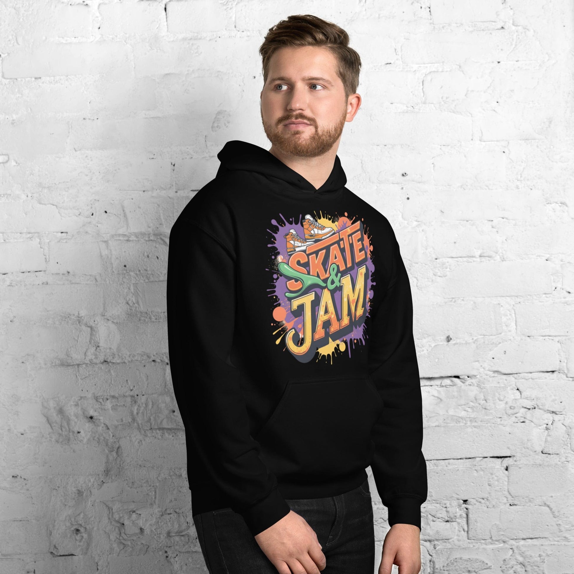 Skate & Jam Hoodie – Retro Streetwear Hoodie for Men & Women | ccanvas - Hoodies (Male & Female) | Ccanvas