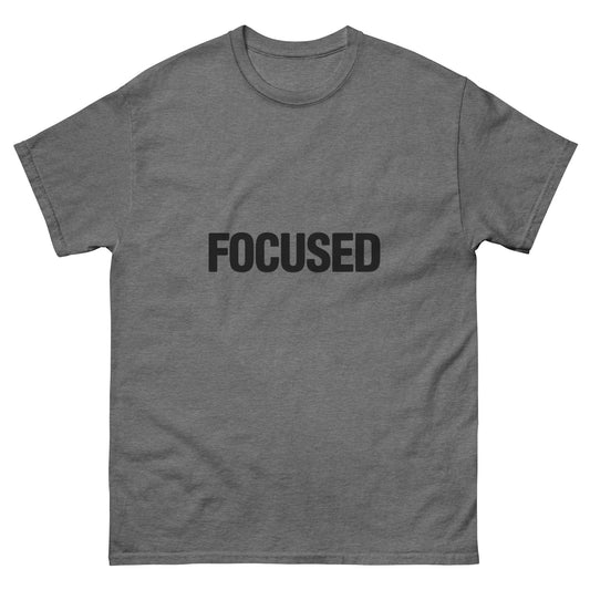 FOCUSED T-Shirt – Minimalist Motivational Tee for Entrepreneurs & Doers ccanvas - T-Shirt | Ccanvas