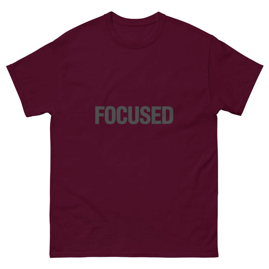 FOCUSED T-Shirt – Minimalist Motivational Tee for Entrepreneurs & Doers ccanvas - T-Shirt | Ccanvas