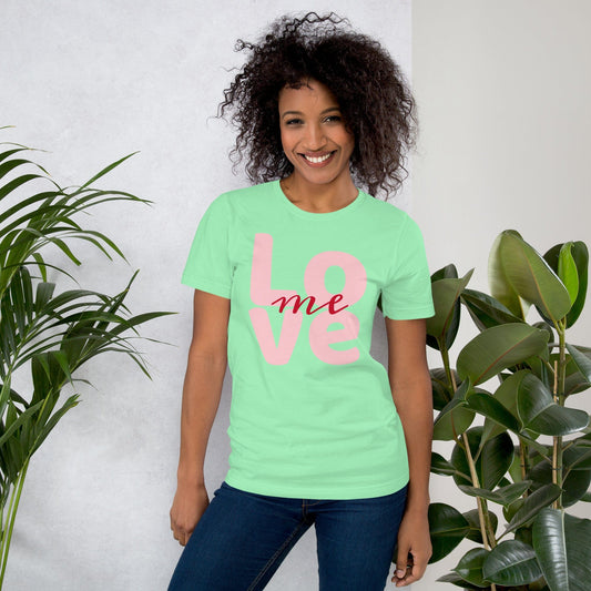 Love Me Graphic T-Shirt – Bold Minimalist Print | ccanvas - Unisex T-Shirt with Graphic Print | Ccanvas