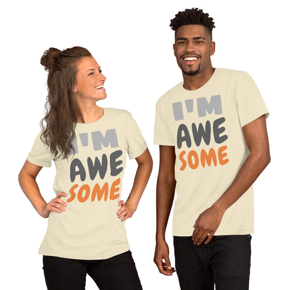 I’m Awesome” Funny Statement T-Shirt – Bold Graphic Tee | ccanvas - Unisex T-Shirt | Ccanvas