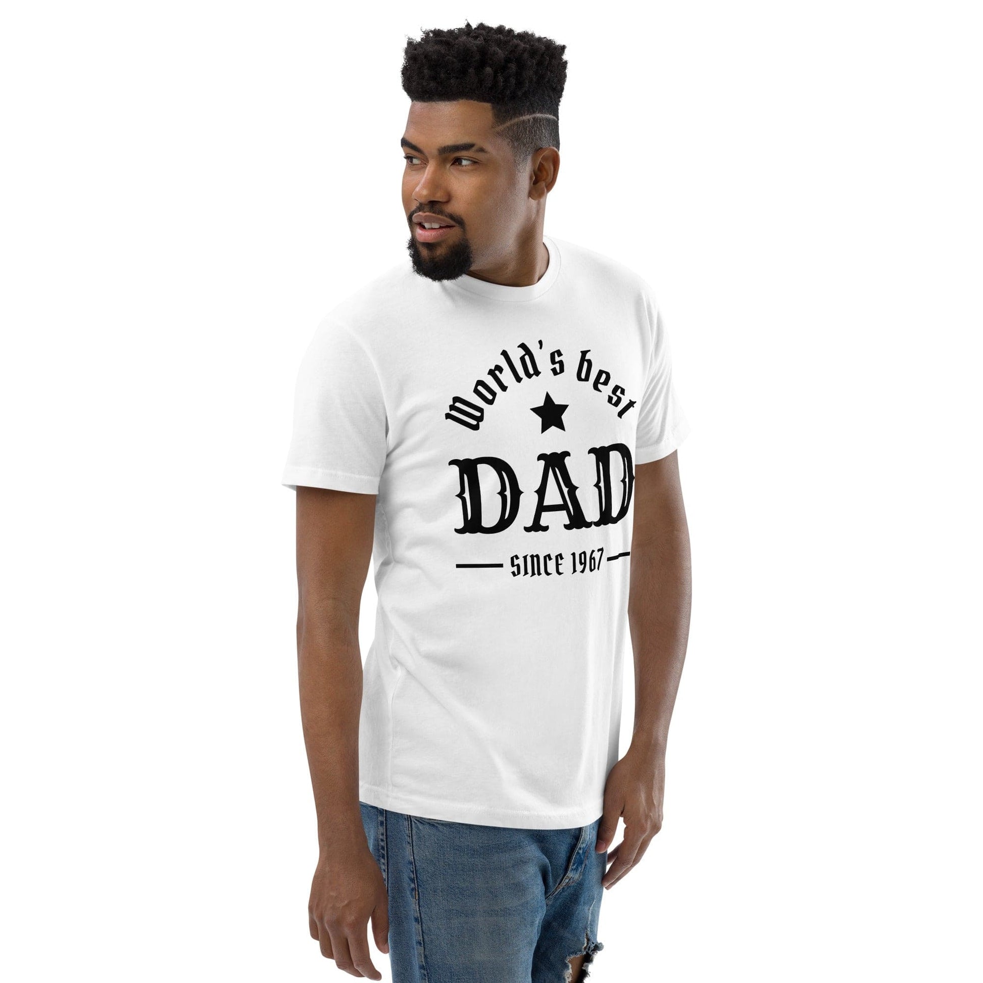 World’s Best Dad T-Shirt – Vintage Father’s Day Gift | ccanvas - Men’s Graphic T-Shirt | Ccanvas