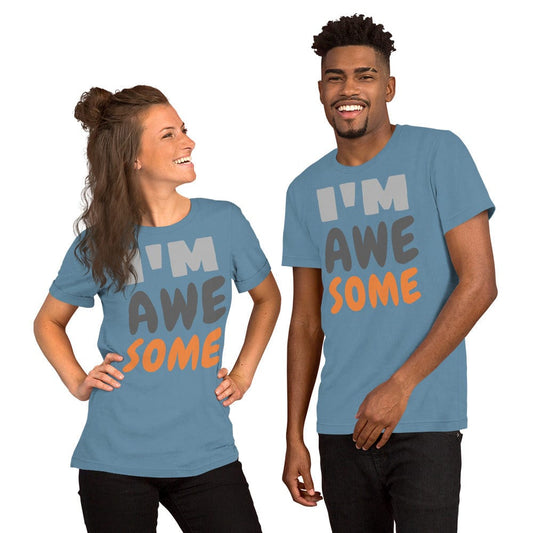 I’m Awesome” Funny Statement T-Shirt – Bold Graphic Tee | ccanvas - Unisex T-Shirt | Ccanvas