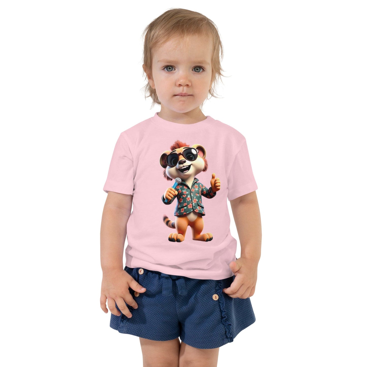 Cool Meerkat Singer Toddler T-Shirt – Funny Cartoon Animal Tee - Toddler T-Shirts | Ccanvas