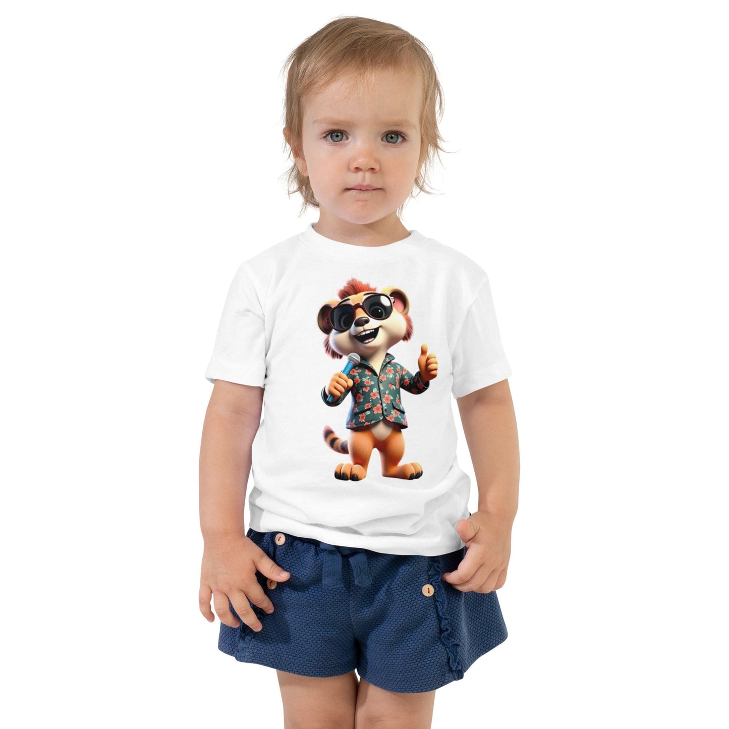 Cool Meerkat Singer Toddler T-Shirt – Funny Cartoon Animal Tee - Toddler T-Shirts | Ccanvas