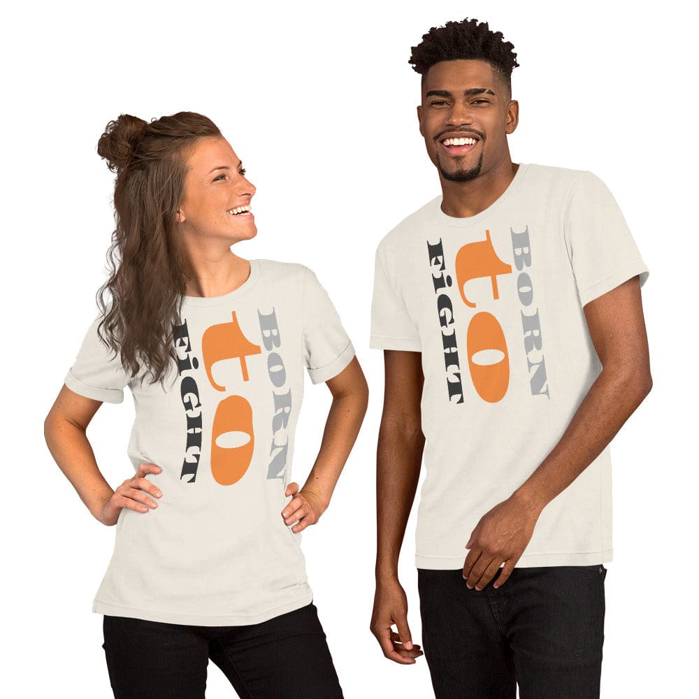 Born to Fight T-Shirt – Bold Motivational Shirt for Men & Women | Grit, Gym, MMA & Streetwear Tee - ccanvas - Unisex T-Shirt with Graphic Print | Ccanvas
