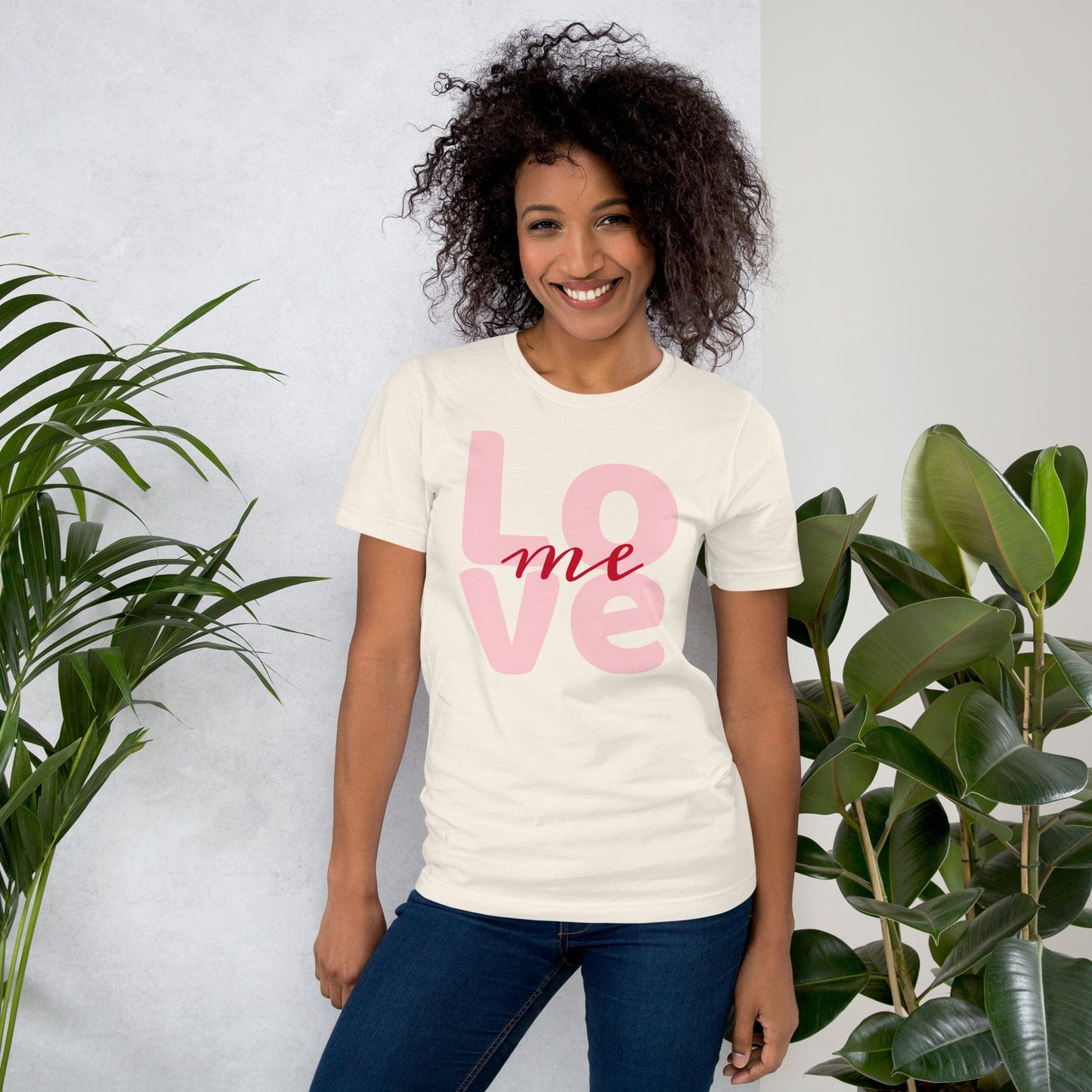 Love Me Graphic T-Shirt – Bold Minimalist Print | ccanvas - Unisex T-Shirt with Graphic Print | Ccanvas
