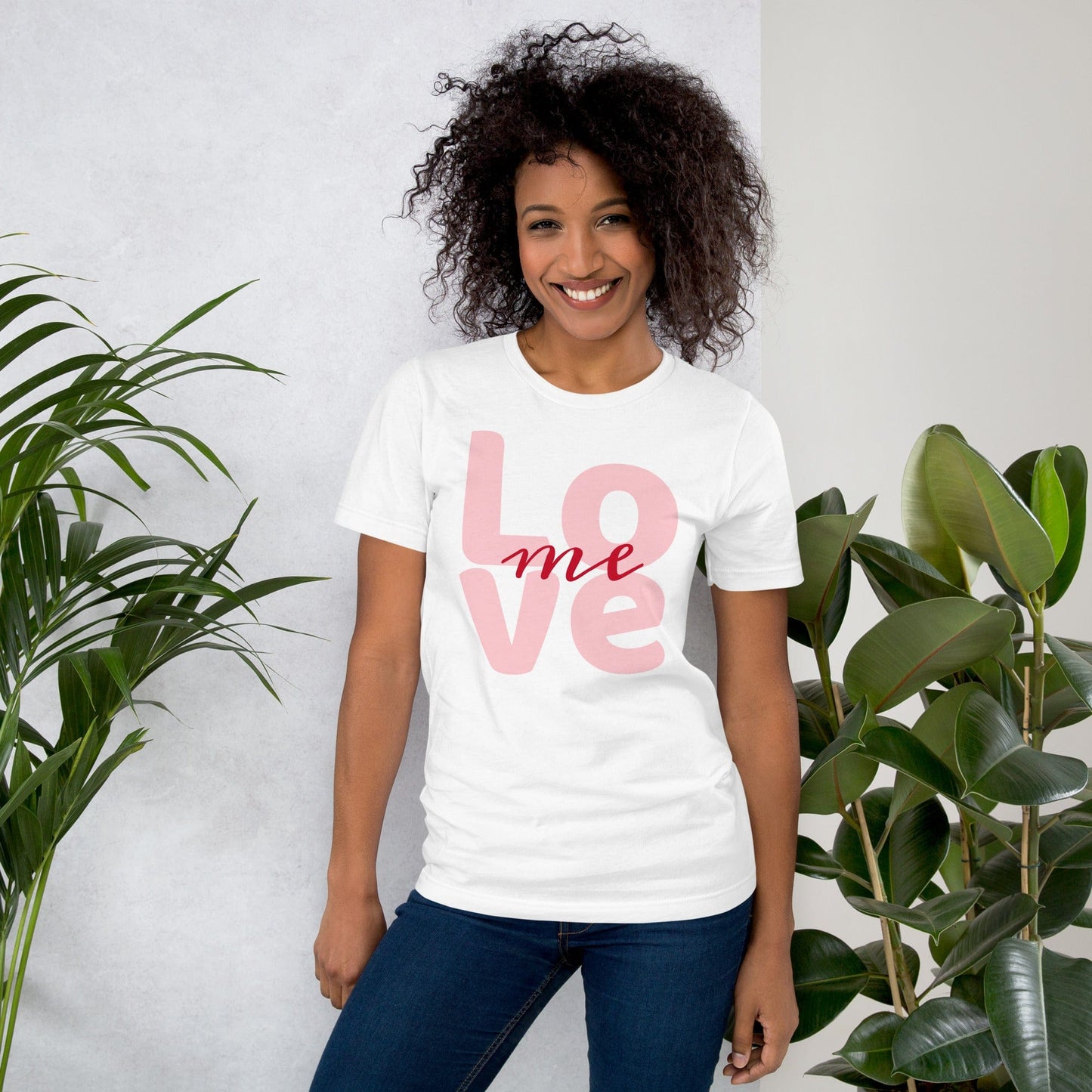 Love Me Graphic T-Shirt – Bold Minimalist Print | ccanvas - Unisex T-Shirt with Graphic Print | Ccanvas