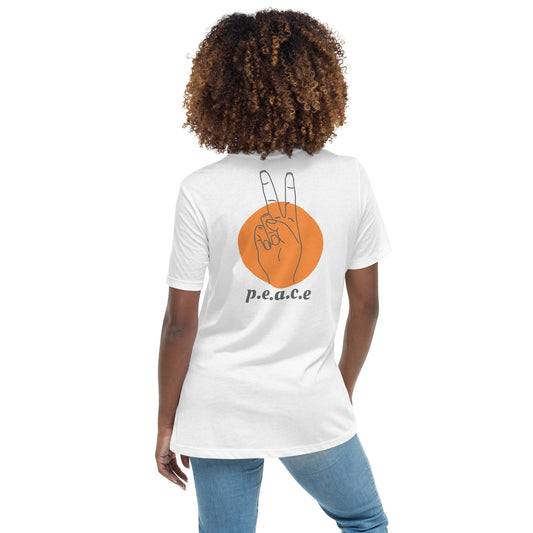 Peace Sign Backprint T-Shirt – Minimalist Streetwear | ccanvas - Unisex Graphic T-Shirt | Ccanvas