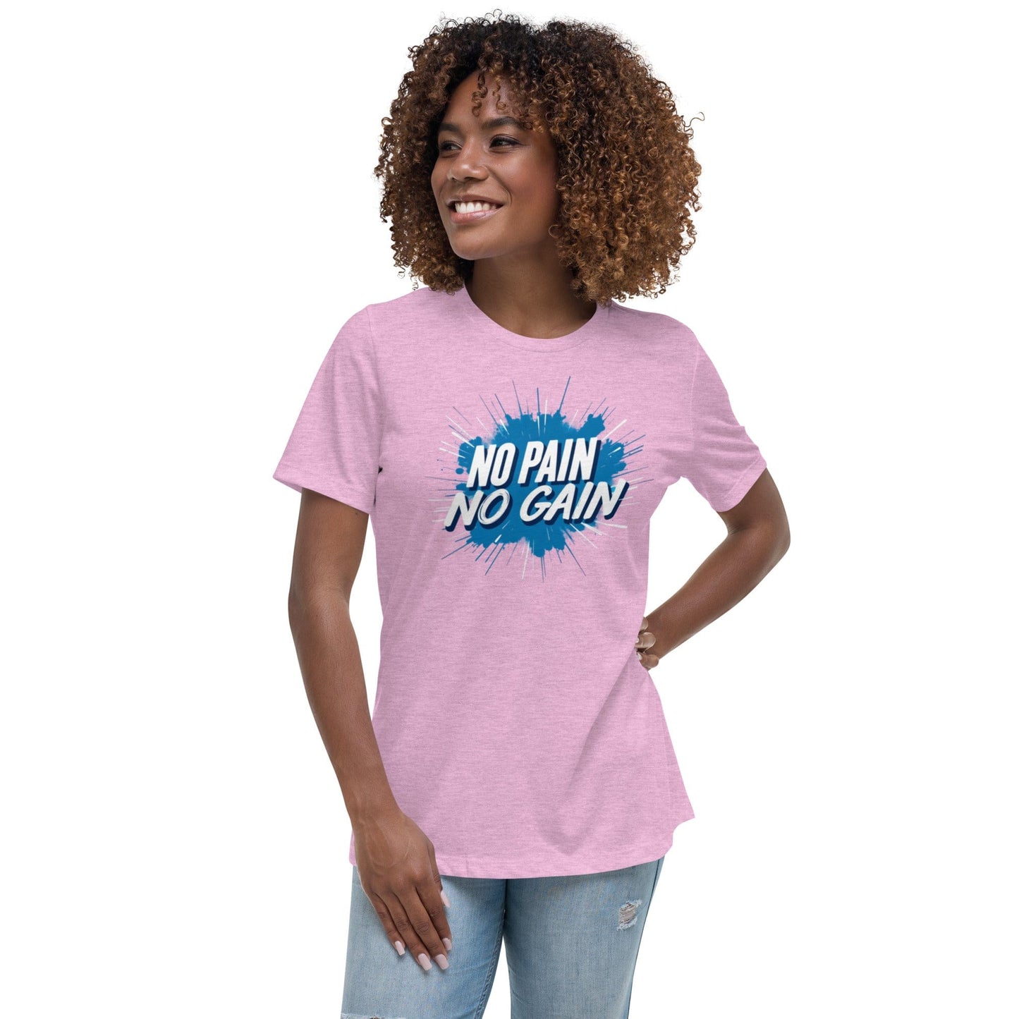 No Pain No Gain T-Shirt - Motivational Workout Gym Tee | ccanvas - Women’s T-Shirt | Ccanvas