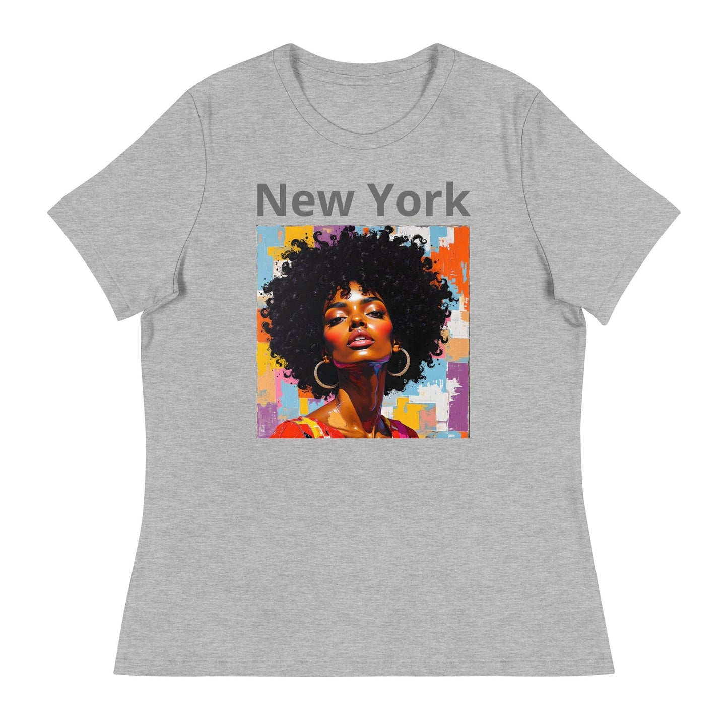New York – Afro Pop Art Urban T-Shirt for Women | ccanvas - Women's T-Shirts | Ccanvas