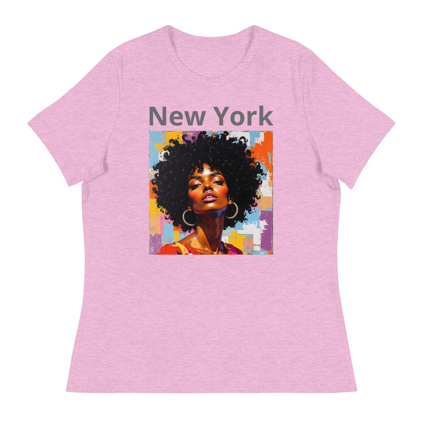 New York – Afro Pop Art Urban T-Shirt for Women | ccanvas - Women's T-Shirts | Ccanvas
