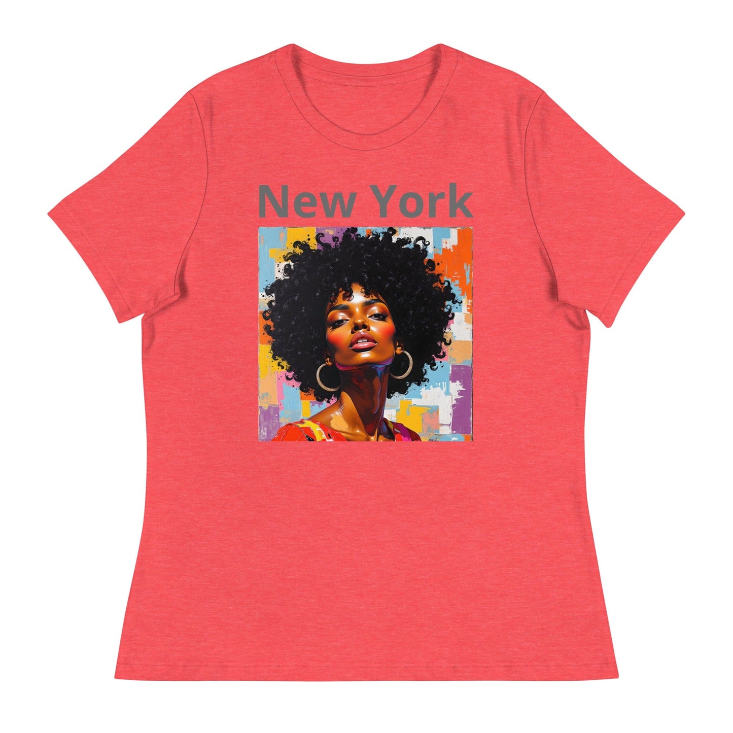 New York – Afro Pop Art Urban T-Shirt for Women | ccanvas - Women's T-Shirts | Ccanvas