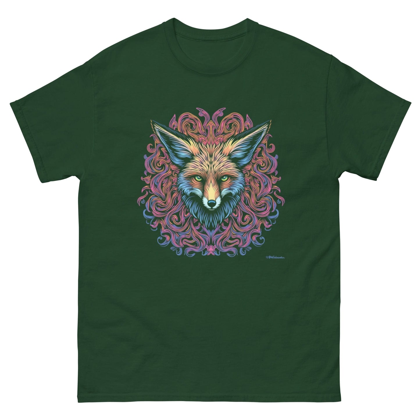 Psychedelic Colorful Fox Head T-Shirt – Bold Geometric Animal Art | ccanvas - Unisex Graphic T-Shirt | Ccanvas