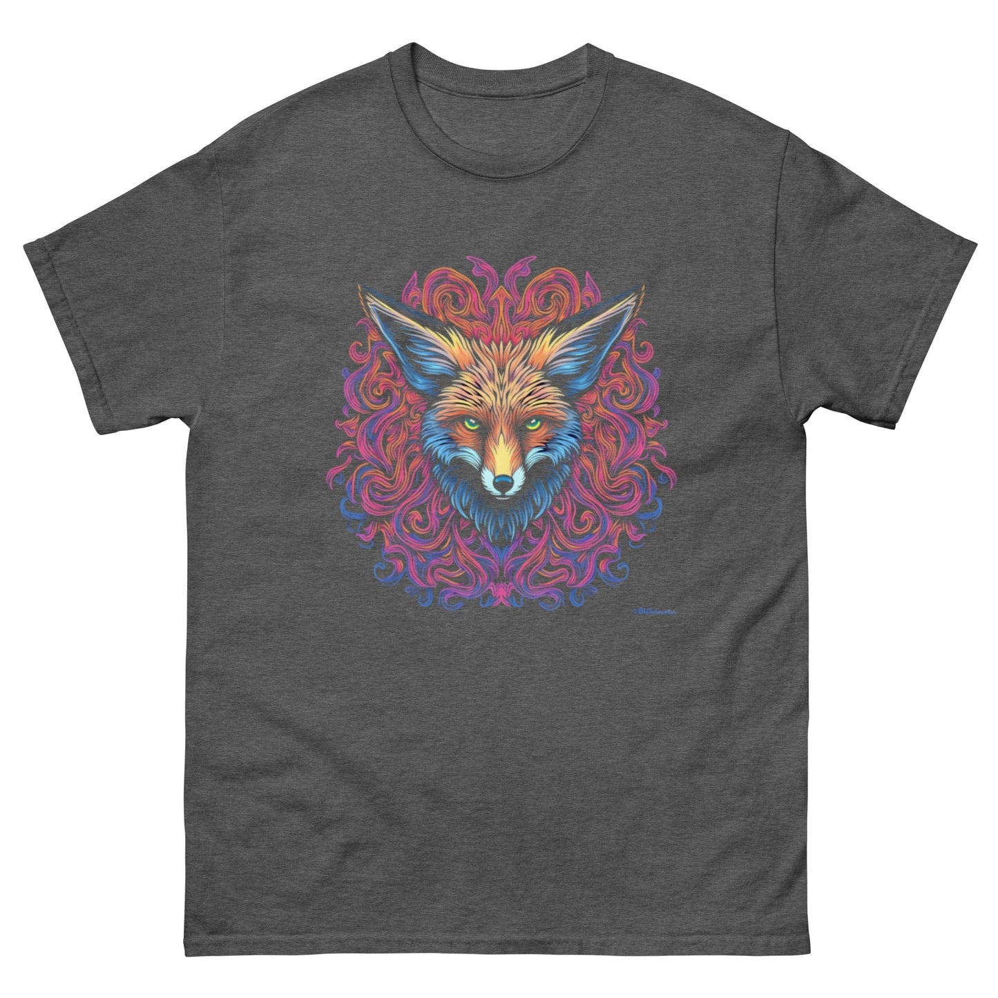 Psychedelic Colorful Fox Head T-Shirt – Bold Geometric Animal Art | ccanvas - Unisex Graphic T-Shirt | Ccanvas