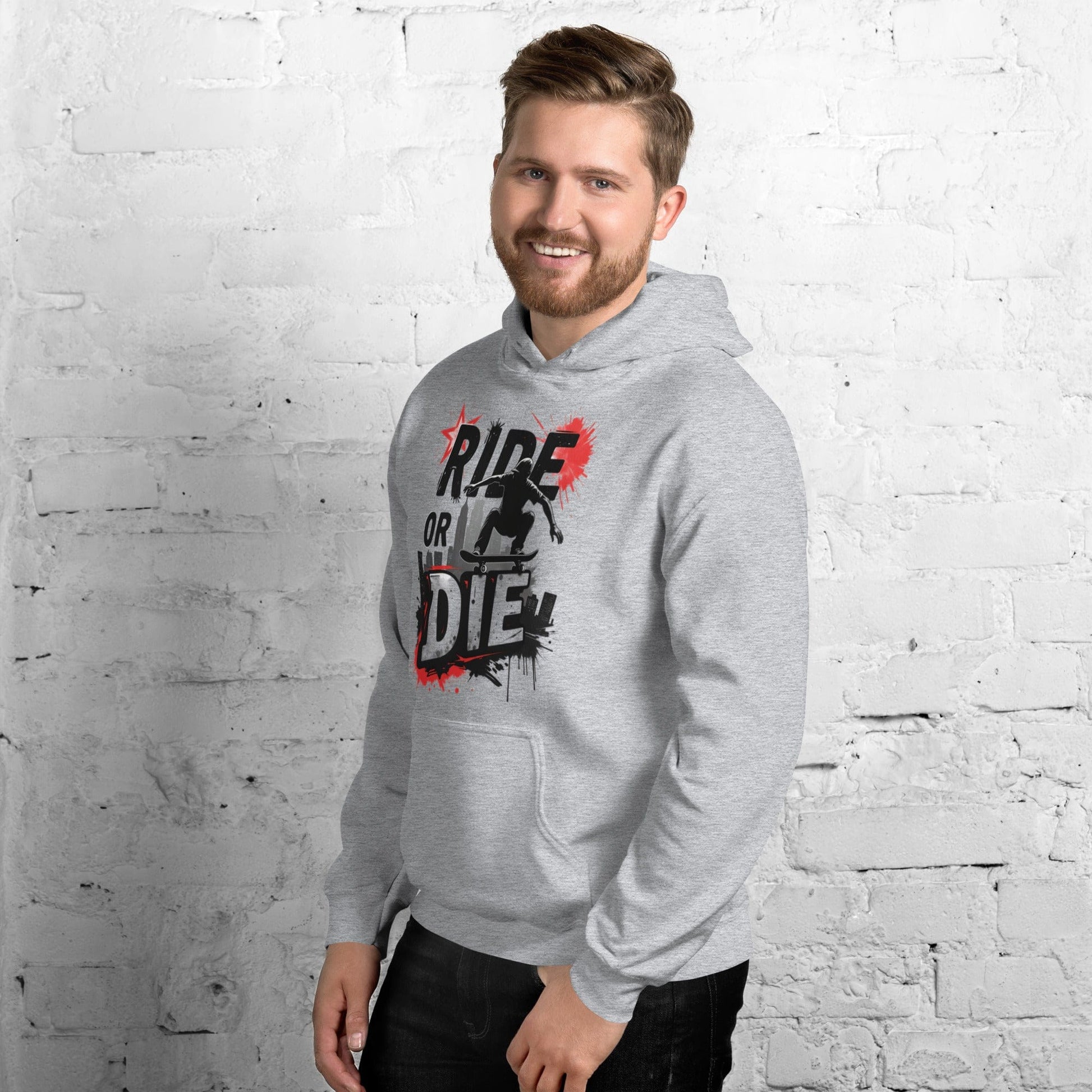 Ride or Die Hoodie – Bold Skater Graphic Hoodie for Men & Women | ccanvas - Hoodies (Male & Female) | Ccanvas