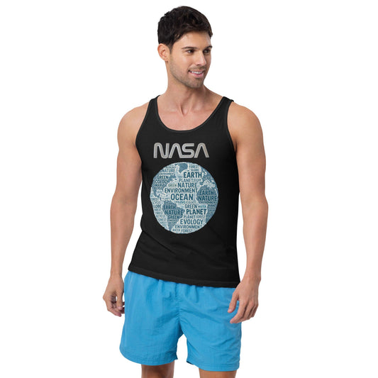 NASA Wordcloud Earth Tank Top – Planet Protection Typography Design | ccanvas - Tank Tops | Ccanvas