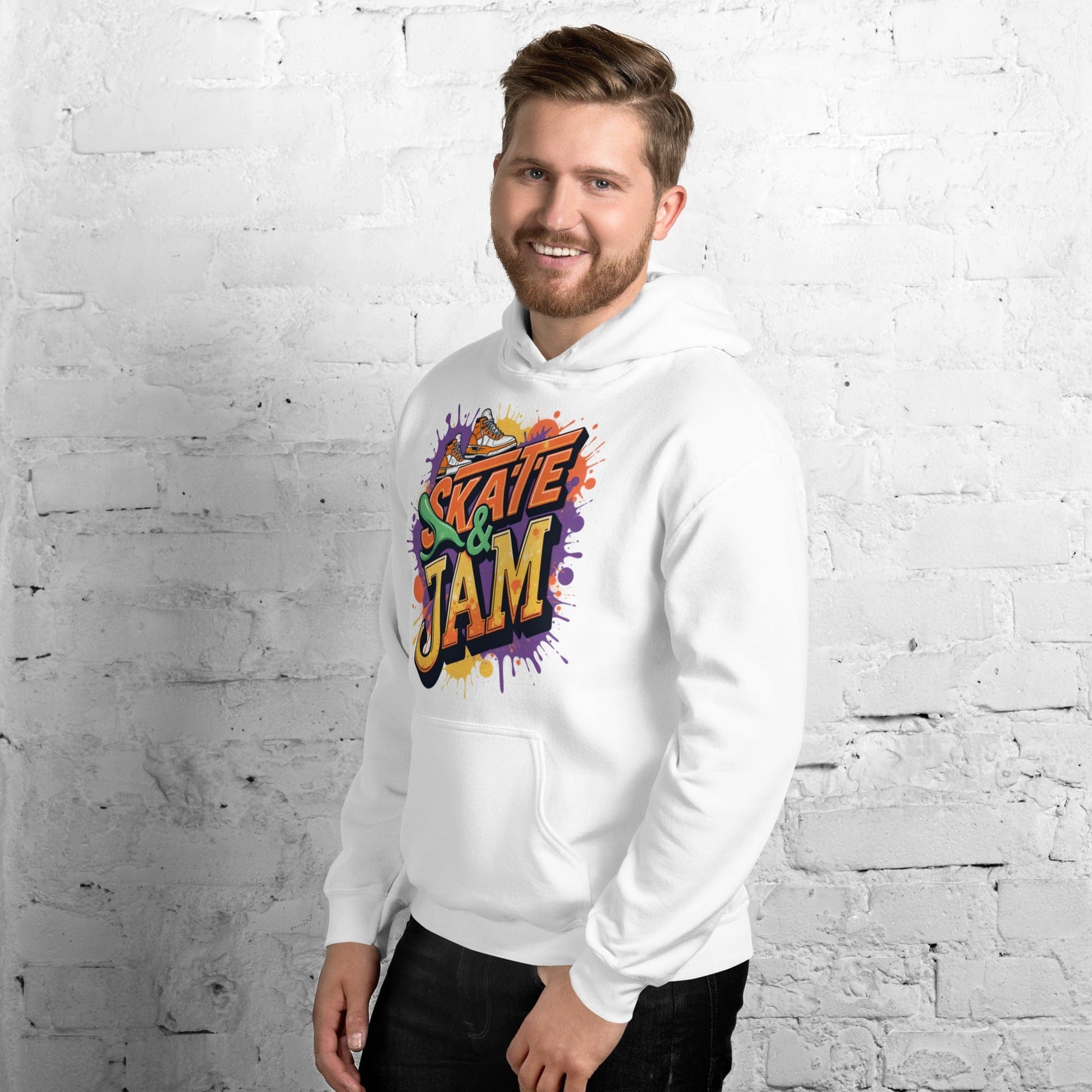 Skate & Jam Hoodie – Retro Streetwear Hoodie for Men & Women | ccanvas - Hoodies (Male & Female) | Ccanvas